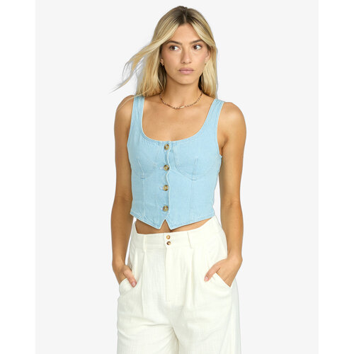 Billabong Sunwashed - Denim Vest Top for Women Billabong Sunwashed - Denim Vest Top for Women