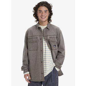Quiksilver Mohab Washed Twill - Overhemd met Lange Mouwen voor Heren