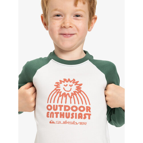 Quiksilver Ev Spot On Raglan - T-shirt met Lange Mouwen voor Jongens 2-7