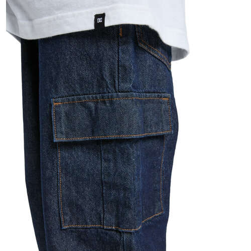 DC Shoes Baggy Cargo Indigo Dye - Denim Broek voor Jongens 8-14 DC Shoes Baggy Cargo Indigo Dye - Denim Broek voor Jongens 8-14
