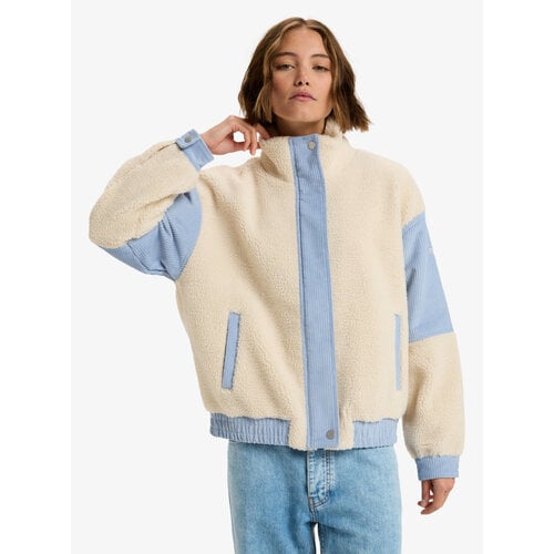 Roxy Wrap It Up Cord - Oversized sherpa jack met corduroy vlak voor Dames Roxy Wrap It Up Cord - Oversized sherpa jack met corduroy vlak voor Dames