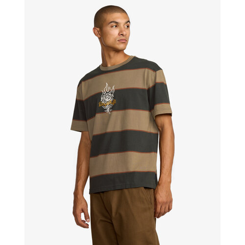 RVCA KSL Stripe - Korte mouw t-shirt voor heren