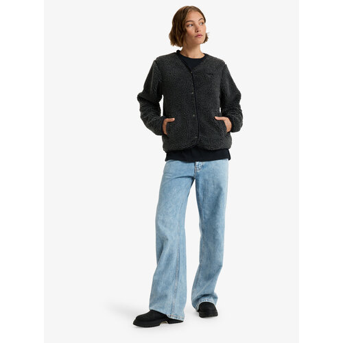 Roxy Iconic Town - Polar fleece top met knoopsluiting voor Dames