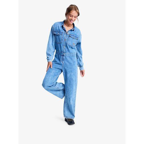 Roxy Coastal Weekend - Denim jumpsuit met lange mouw voor Dames