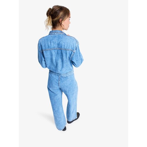 Roxy Coastal Weekend - Denim jumpsuit met lange mouw voor Dames