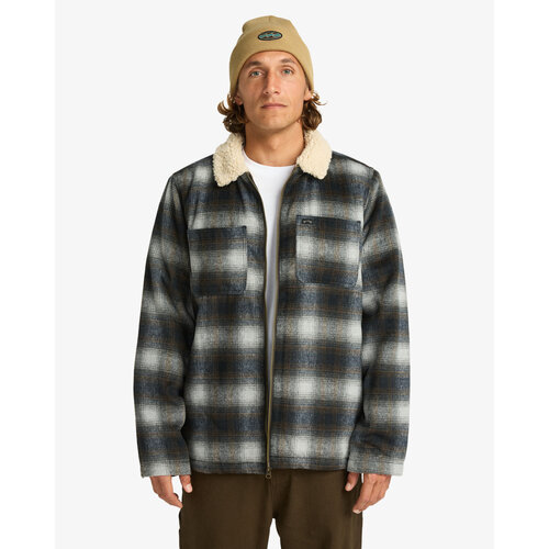 Billabong Hills Sherpa - Geruit wollen jack met sherpavoering voor Heren Billabong Hills Sherpa - Geruit wollen jack met sherpavoering voor Heren