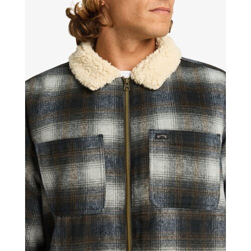 Billabong Hills Sherpa - Geruit wollen jack met sherpavoering voor Heren