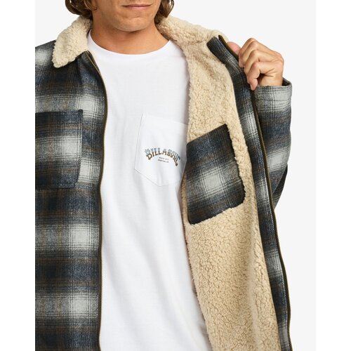 Billabong Hills Sherpa - Geruit wollen jack met sherpavoering voor Heren