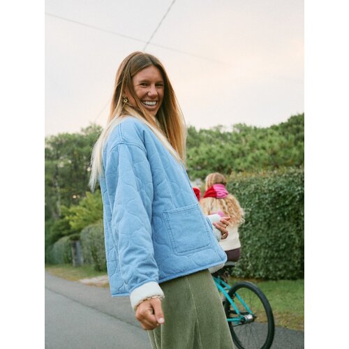 Roxy Not So Basic - Denim Jack met Sherpa-voering voor Dames