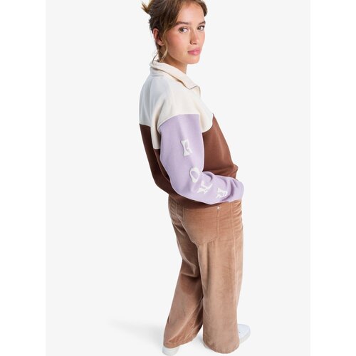 Roxy View Point Block - Colourblock fleece met halve rits voor Dames