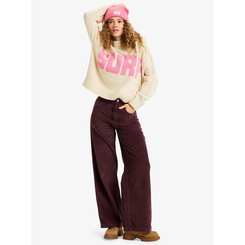 Roxy Surf On Cloud Cord - Corduroy Broek met Wijde Pijpen voor Dames
