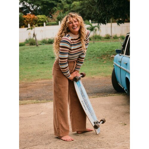 Roxy Surf On Cloud Cord - Corduroy Broek met Wijde Pijpen voor Dames