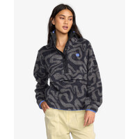 Switchback - Fleece Sweater met Col voor Dames