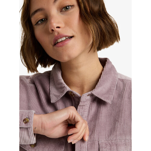 Roxy Let It Go Cord - Rib blouse met Lange Mouwen voor Dames Roxy Let It Go Cord - Rib blouse met Lange Mouwen voor Dames