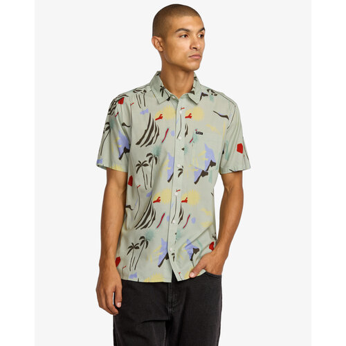RVCA Craft - Korte mouw overhemd voor heren