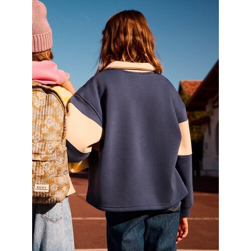 Roxy Iconic Waves - Colourblock sweater met overhemdkraag voor Meisjes 4-16