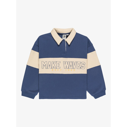 Roxy Iconic Waves - Colourblock sweater met overhemdkraag voor Meisjes 4-16