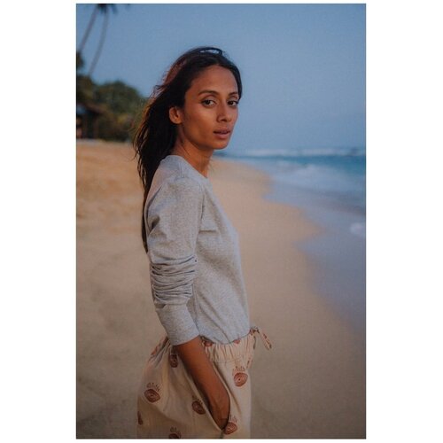 Surf Inc Stripe Lyocell Longsleeve - Stone Grey Surf Inc Stripe Lyocell Longsleeve - Stone Grey