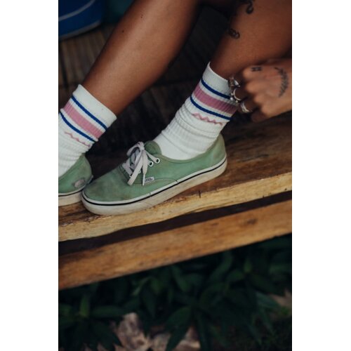 Surf Inc Wave Tiger Socks - Vintage White Surf Inc Wave Tiger Socks - Vintage White