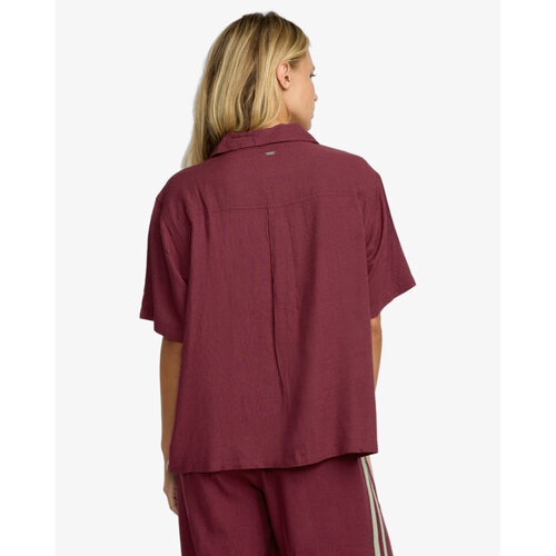 RVCA Syd Stripe - Korte mouwen shirt voor dames