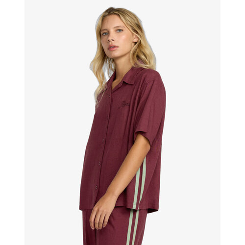 RVCA Syd Stripe - Korte mouwen shirt voor dames