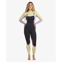 4/3mm Synergy Natural - Wetsuit met een Borstrits voor Dames