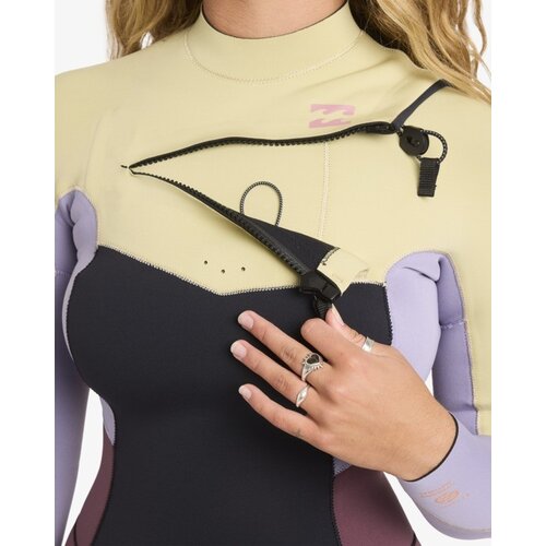 Billabong 4/3mm Synergy Natural - Wetsuit met een Borstrits voor Dames