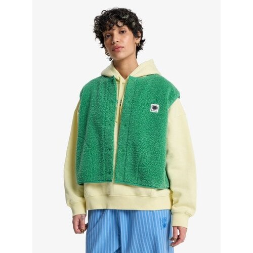 Quiksilver Cropped - Mouwloze sherpa top voor Dames