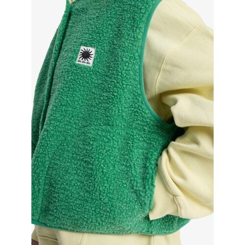 Quiksilver Cropped - Mouwloze sherpa top voor Dames