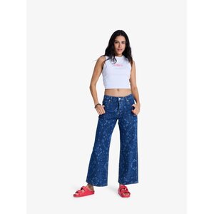 Roxy Boogie Night Mid Ocean Blue - Jeans met wijde pijp voor Dames