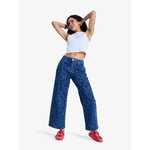 Roxy Boogie Night Mid Ocean Blue - Jeans met wijde pijp voor Dames
