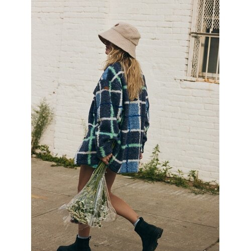 Roxy Over And Above - Geblokte shacket van polar fleece voor Dames Roxy Over And Above - Geblokte shacket van polar fleece voor Dames