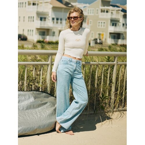 Roxy Dawn Patrol Mid Sunbleached - Denim jeans met loose fit voor Dames