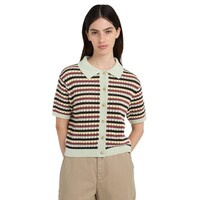 Crochet Stripes - Polo Shirt voor dames