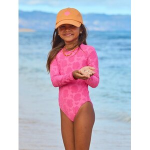 Roxy Shell Dream - Eendelig Badpak met Lange Mouw voor Meisjes 2-7