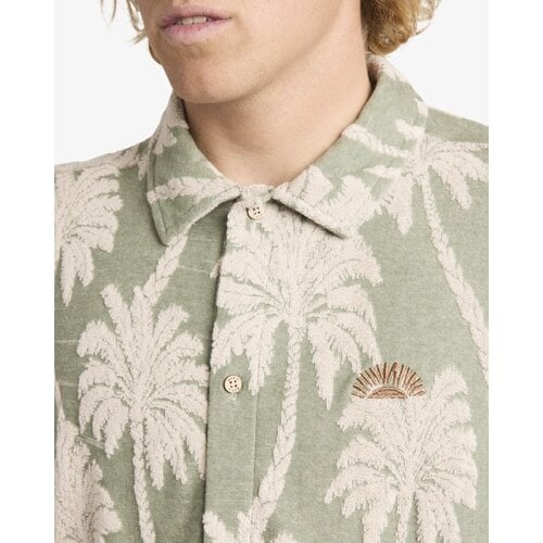 RVCA Palm Fall - Korte mouw overhemd voor heren