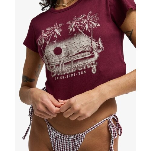 Billabong Catch Some Sun - Crop top t-shirt voor dames Billabong Catch Some Sun - Crop top t-shirt voor dames