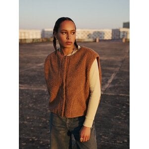 Quiksilver Cropped - Sherpa bodywarmer voor dames Quiksilver Cropped - Sherpa bodywarmer voor dames
