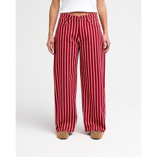 RVCA Lola Stripes - Dames broek met wijdvallende pijp RVCA Lola Stripes - Dames broek met wijdvallende pijp