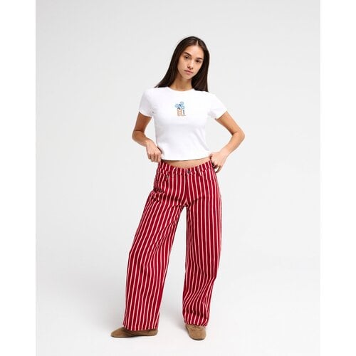 RVCA Lola Stripes - Dames broek met wijdvallende pijp RVCA Lola Stripes - Dames broek met wijdvallende pijp