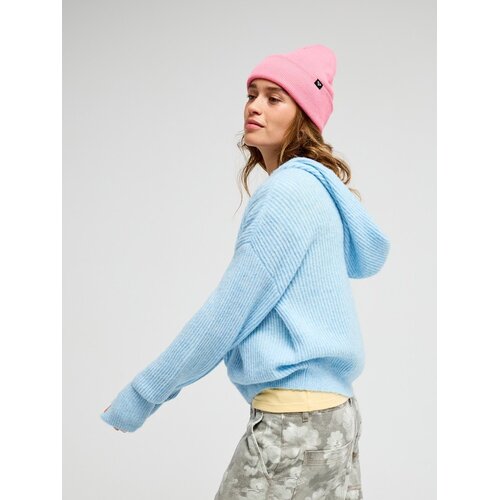 Roxy Go To The Top - Blauw vest met capuchon voor dames Roxy Go To The Top - Blauw vest met capuchon voor dames