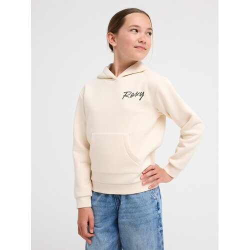 Roxy Surf Feeling Brushed - Beige hoodie voor meisjes 4-12 Roxy Surf Feeling Brushed - Beige hoodie voor meisjes 4-12