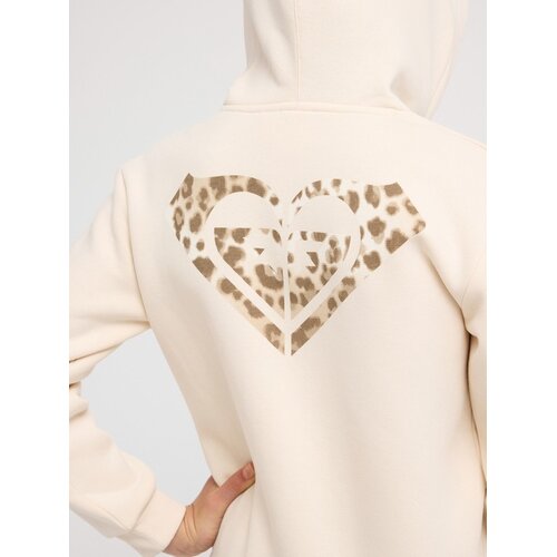 Roxy Surf Feeling Brushed - Beige hoodie voor meisjes 4-12 Roxy Surf Feeling Brushed - Beige hoodie voor meisjes 4-12