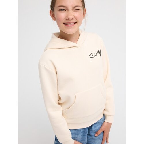 Roxy Surf Feeling Brushed - Beige hoodie voor meisjes 4-12 Roxy Surf Feeling Brushed - Beige hoodie voor meisjes 4-12