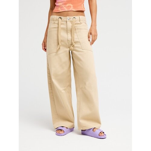 Roxy Sky And Sand - Beige relaxte cargobroek voor dames Roxy Sky And Sand - Beige relaxte cargobroek voor dames