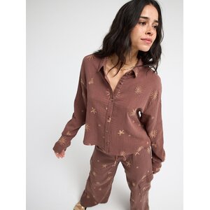 Roxy Let It Go Again Emby - Bruine blouse voor dames