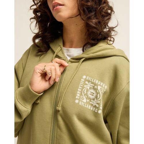 Billabong Always Looking- Groene hoodie met rits