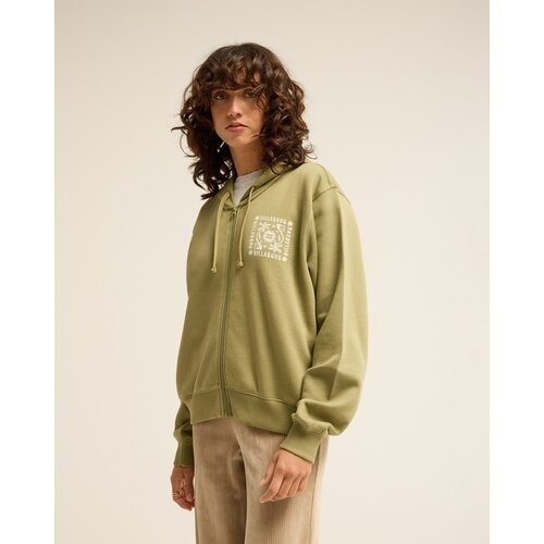 Billabong Always Looking- Groene hoodie met rits