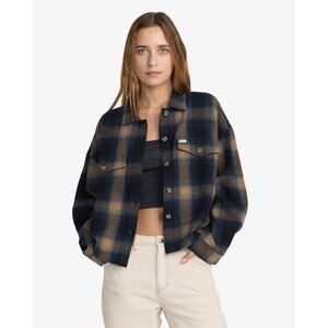 RVCA Bonito Boxy Flannel - Kort overshirt voor dames