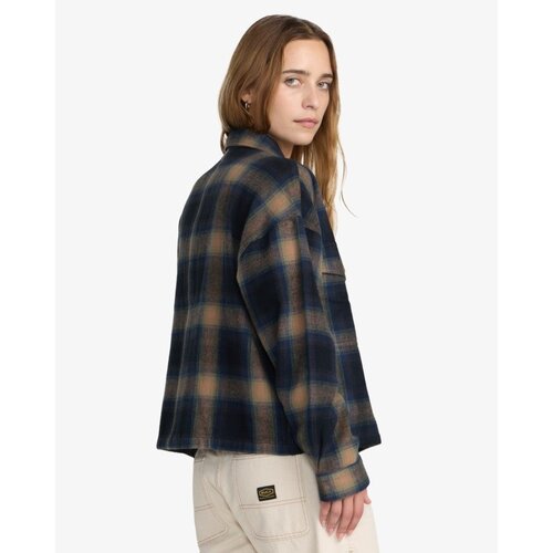 RVCA Bonito Boxy Flannel - Kort overshirt voor dames RVCA Bonito Boxy Flannel - Kort overshirt voor dames